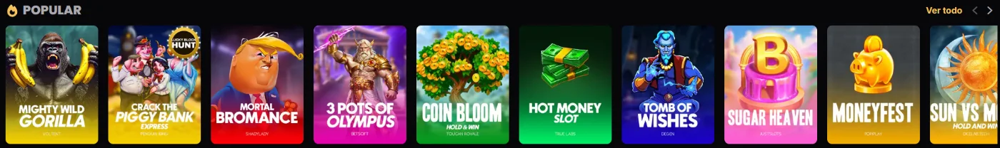Lucky Block Casino tragamonedas populares Lucky Block Casino selección de tragamonedas populares